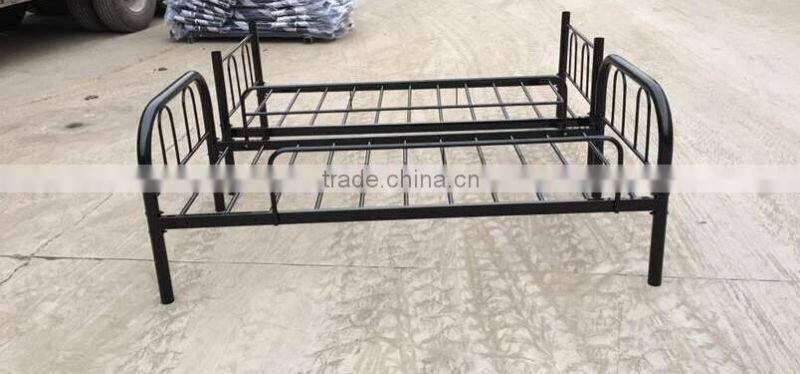 Black heavy duty latest double bed designs