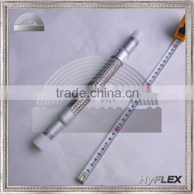 Flexible BRAIDED HOSE with THREADED NIPPLES CARBON STEEL NPT NIPPLES