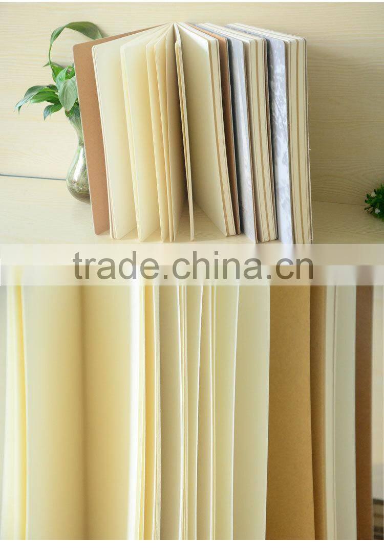 School Custom Logo Journal Blank Sketchbook Double Line While Diaries Notebook with Paper Cover