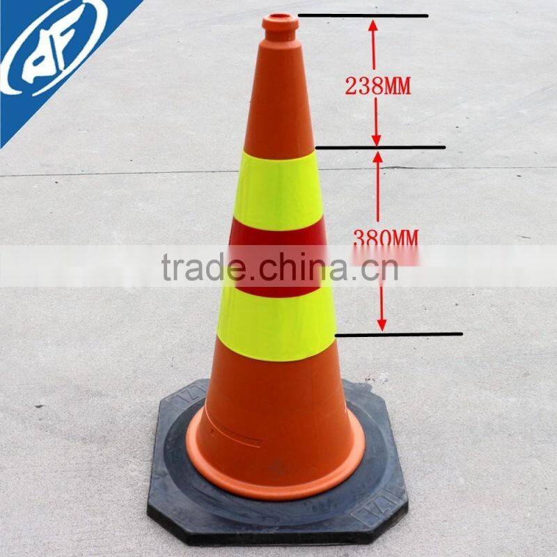 36 inches yellow red yellow color reflective traffic cone sleeve