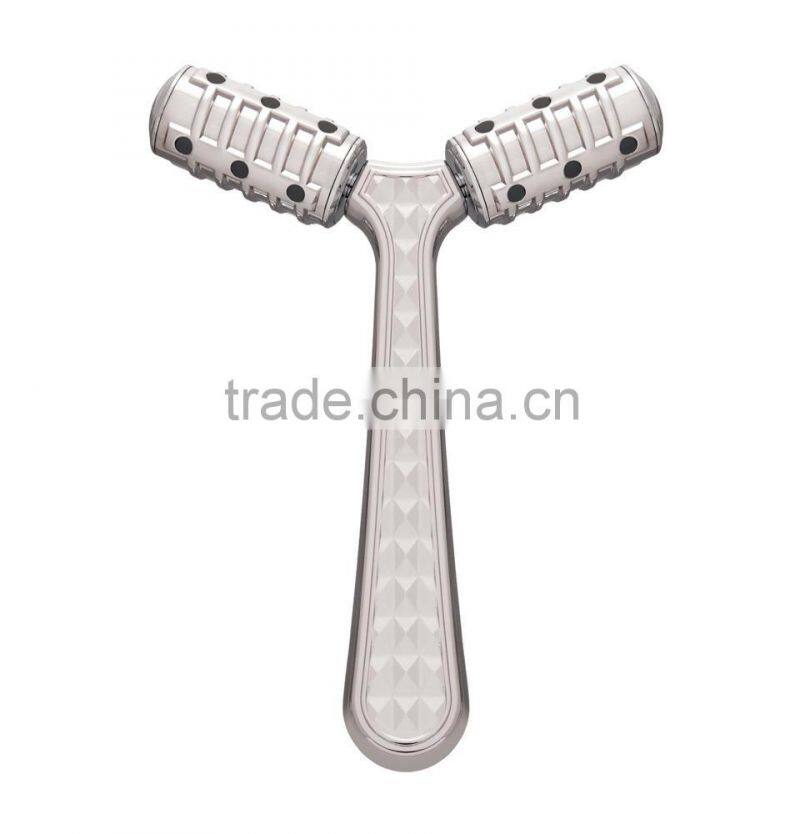 Original design luxurious facial kit with massager with 3D-fitting head