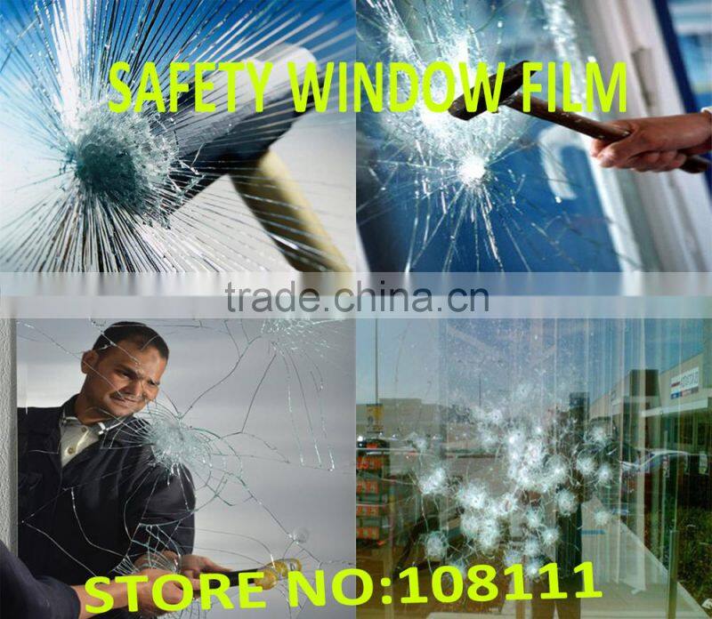 Safety Film/Glass Protection Film/security film/Transparency Glass Protector,house/car used 1.52M*30M/roll