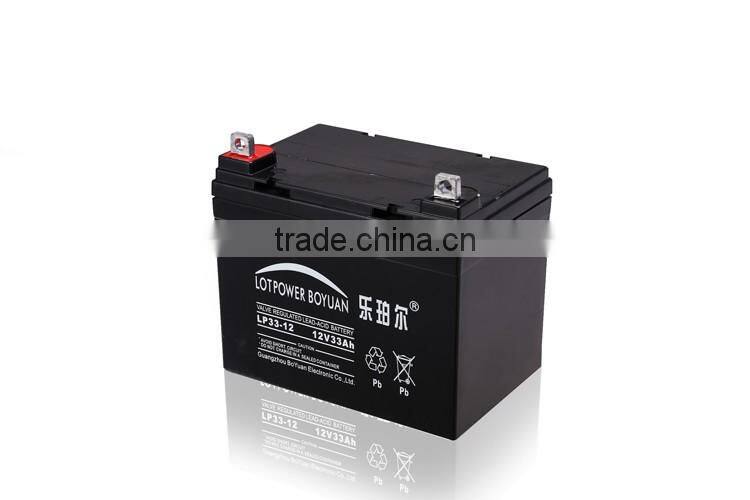 Long Life 12v 33ah Gel Type Solar Street Light Battery