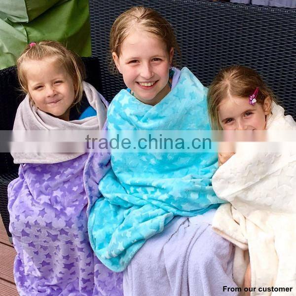 13% Off China Produced 50pcs MOQ Baby Loves Soft Star Embossed Fabric