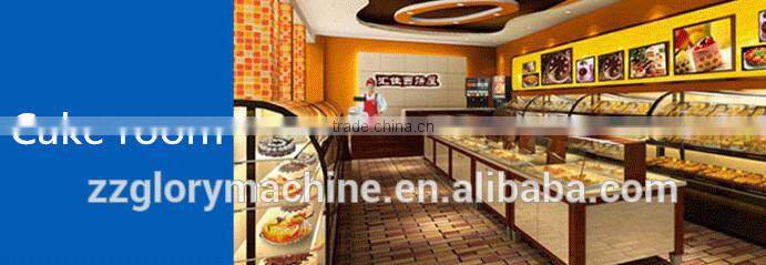 stainless steel ice cream display showcase