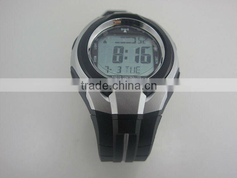 2013 Watches for Men Blue DCF Automatic Time Setting Watch Radio Controlled with Alarm