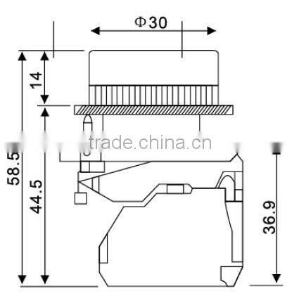 UTL New China Products Led Push Button Switch Pushbutton Switch With Waterproof Cover