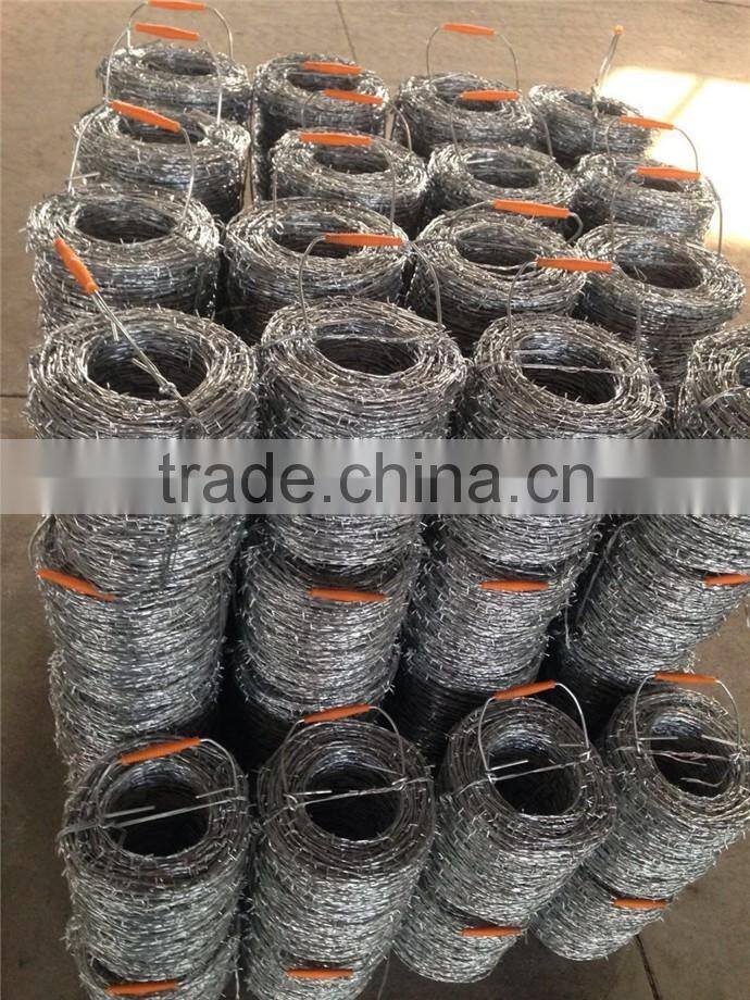 made in China galvanized & SS barbed wire fence on sale