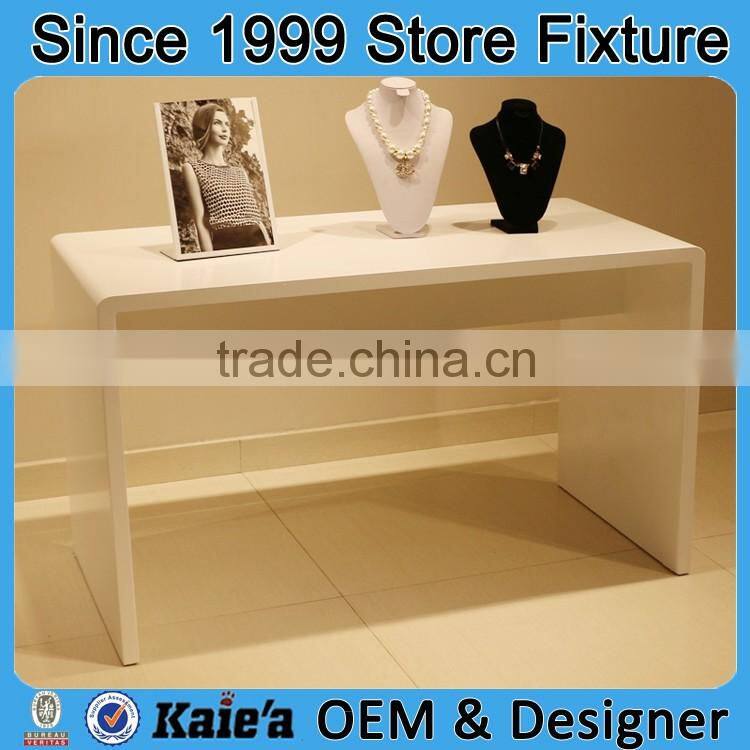 Kaierda custom display table/wood dispplay table./retail display stand shop