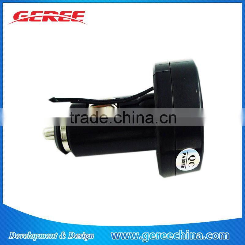 Red Digital car Voltmeter 12V 24V Cigarette Lighter Voltmeter Thermometer