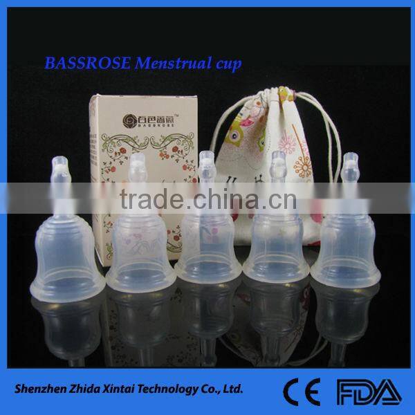 lady like medical used silicone menstrual cup soft and foldable