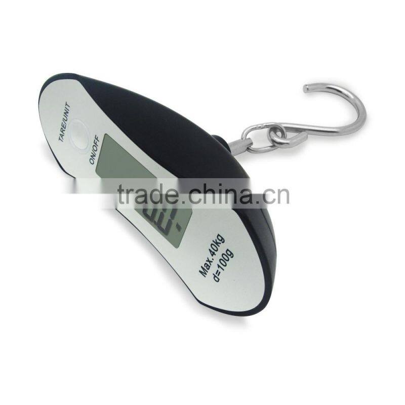 40kg portable digital electronic luggage with belt scale for travel made from ABS plastic and stainless