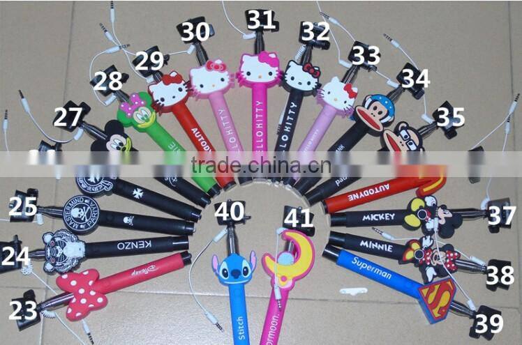 wired monopod selfie stick,monopod automated selfie stick 2016 for mobile phone