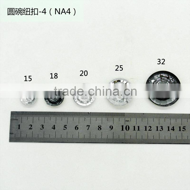NA4 Round Diamond-Look Acrylic Rhinestone Buttons 2 Holes Faceted Sew On Button Box garment accessories scrapbooking DIY craft