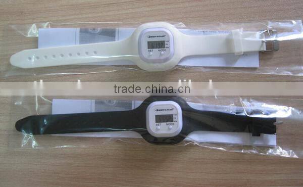 Silicone Digital Multifunction Watch style digital pedometer