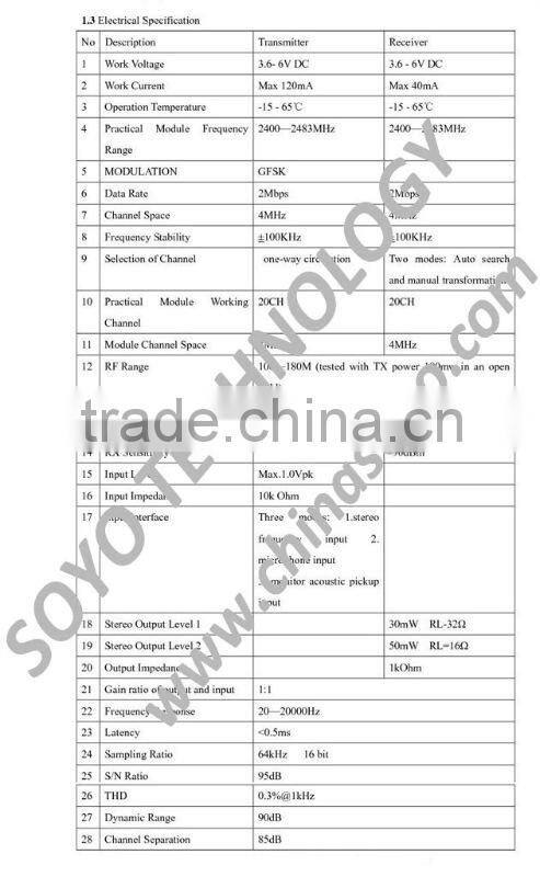 Stereo wireless headphone