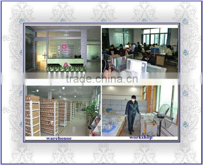 Fashion highly polished AA white gold diamond wedding ring