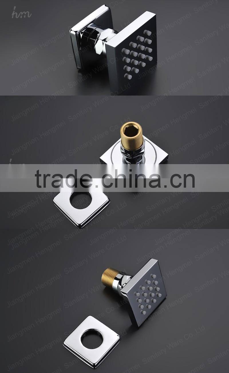 hidden mounted bath shower mixer led/rain shower faucet set for accessories with hand help shower head