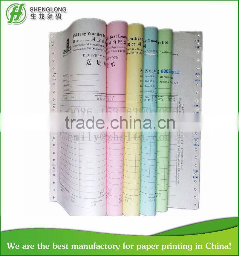 (PHOTO) 6 copy color paper delivery note with serial number