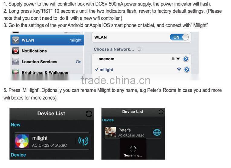 2.4Ghz Wireless RGB White / Warm White 9W LED Bulb Light ,wifi control for Iphone Ipad Android system