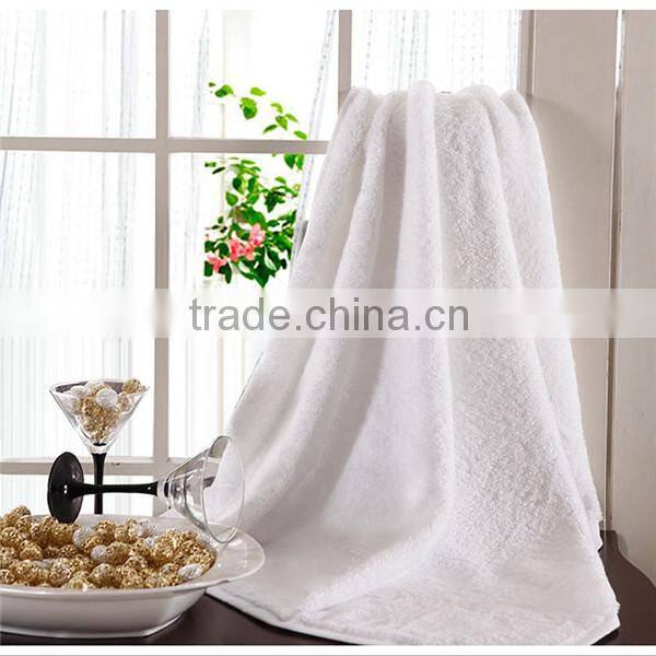 100% Cotton wholesale White Customized Logo Embroidered Bath Towels