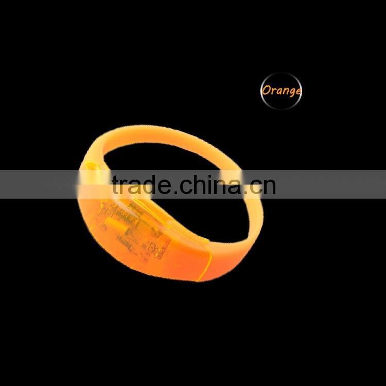 Voice Activated Noise Flashing Bracelet,silicon led bracelet