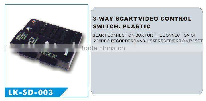 3-WAY SCART VIDEO CONTROL SWITCH