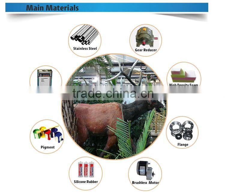 Indoor animal statue fiberglass hippo