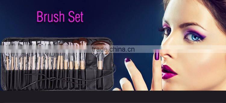 19 pcs house hair natural wood Ferrule foundation makeup brush