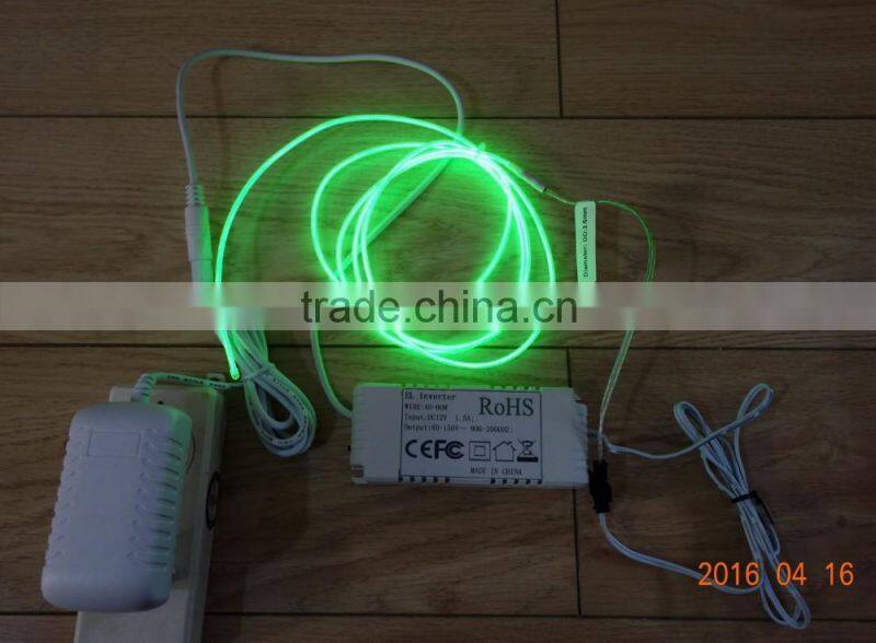 "Polar light 3"OD:2.6mm Red EL WIRE AC110V-240V 40M-60M EL WIRE INVERTER