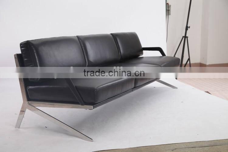 Beautiful top quality genuine leather Italian style living room DS-60 sofa