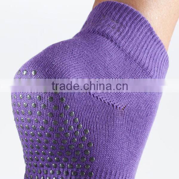 custom ankle sport indoor non skid pure sock