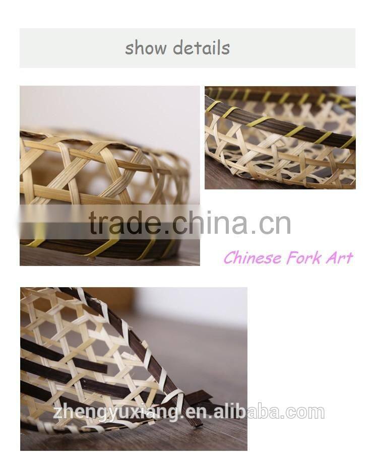 Bamboo woven snacks basket for restaurant and dining room