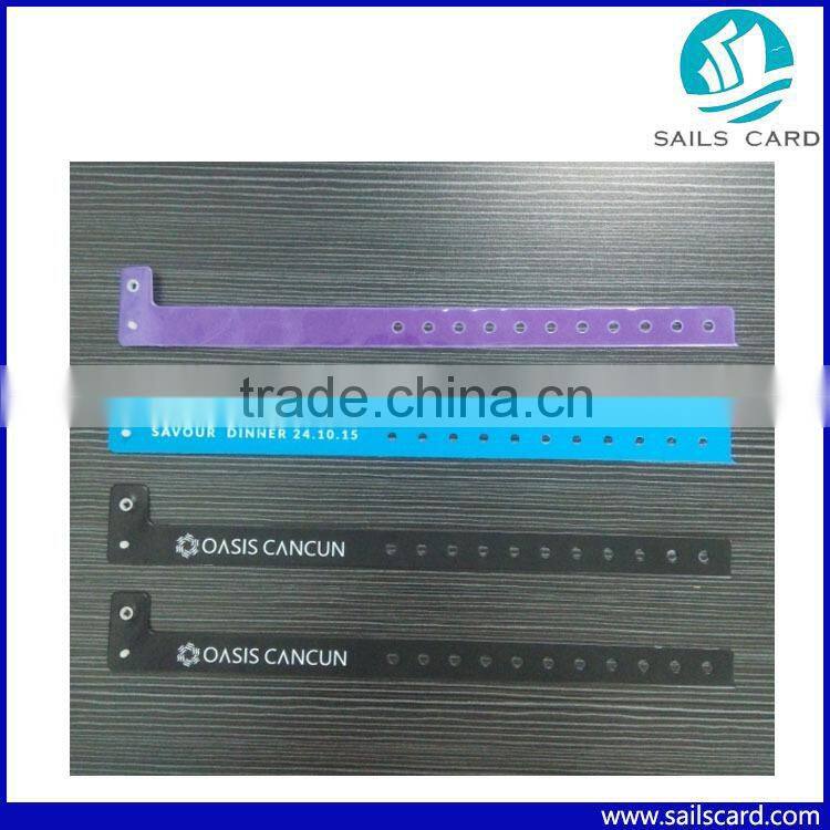 Hot selling disposable plastic wristband for hospital