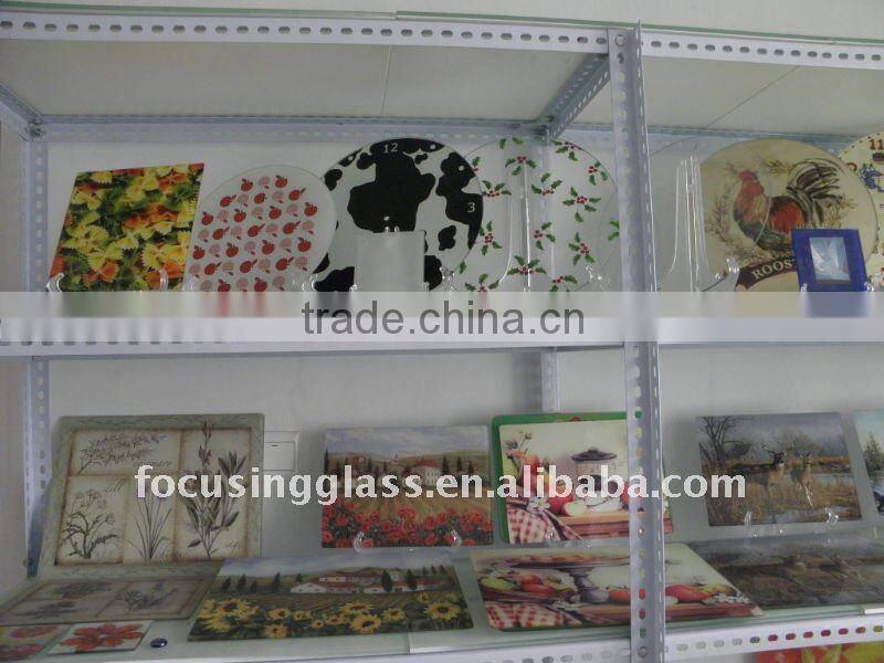 High quality square clear glass coasters