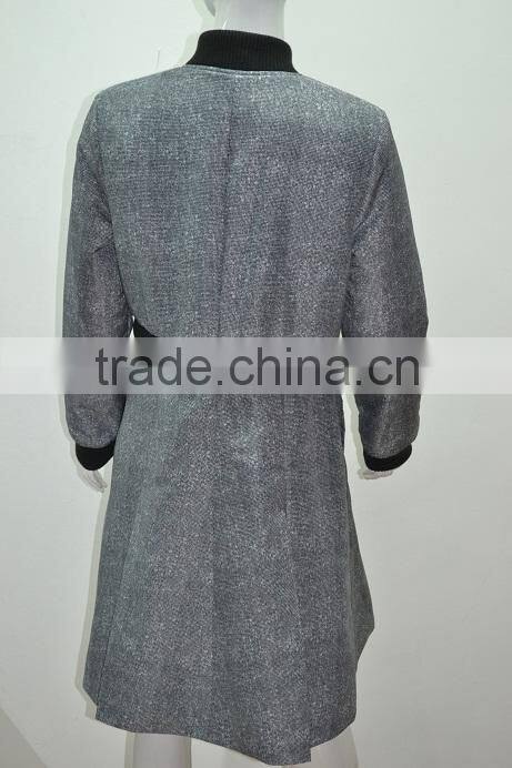 Factory Direct OEM and ODM Service Waisted Fashion Design Winter Woman Dress Coats
