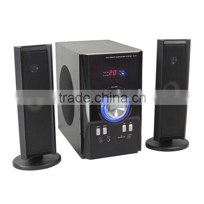 2015Popular 2.1 Multimedia speaker with usb/sd/fm/remote control