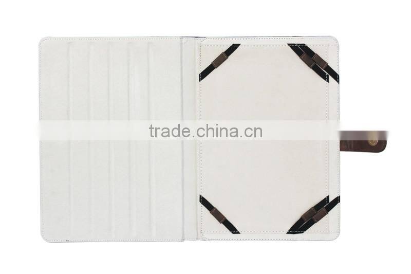 4 elastic bands stand horizontal fashion universal tablet case leather cover