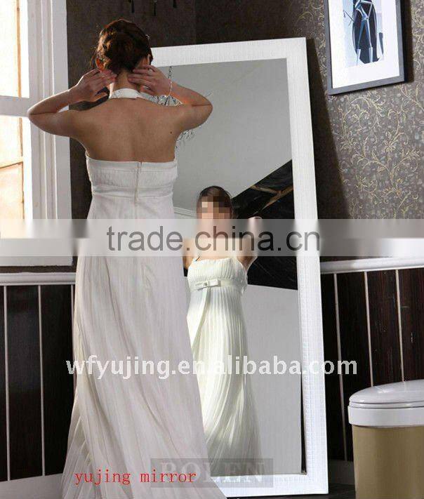 silver frame standing mirror home decor floor dressing mirror