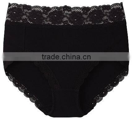 black cotton high cut briefs women underwear