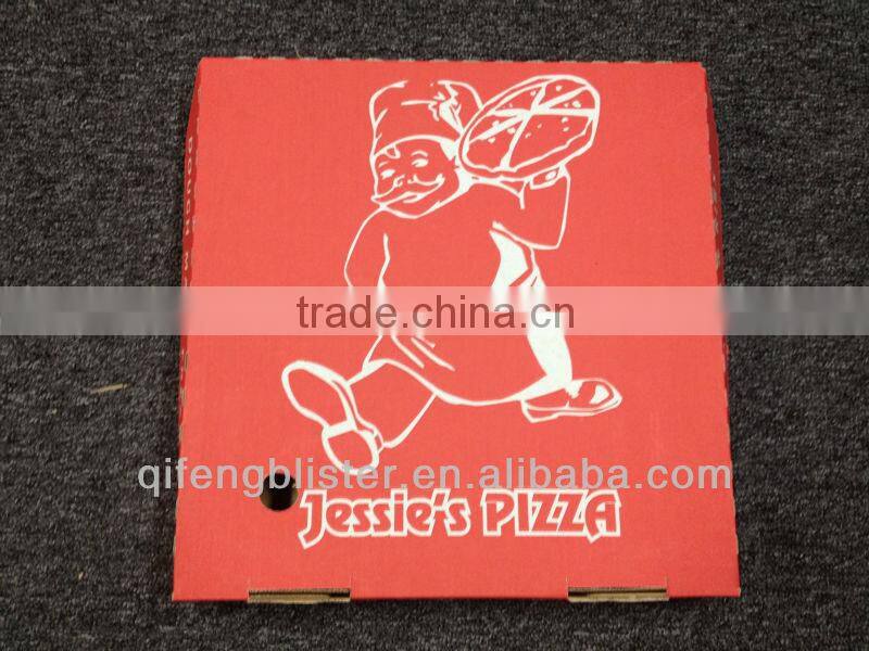2015 new model corrugated paper cardboard pizza box/high quality and lowest price pizza box