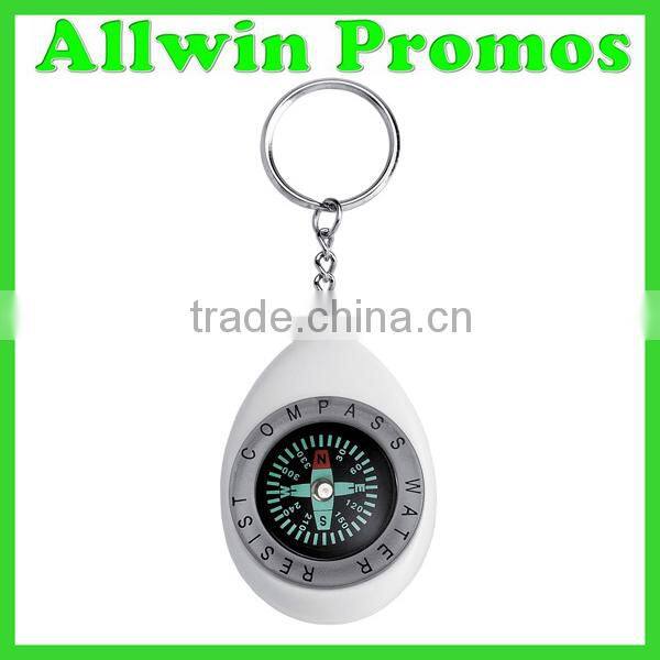 Promotional Mini Plastic Compass with Lanyard Keychain