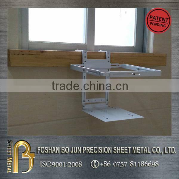 Adjustable metal bracket for single window box 18" to 27"