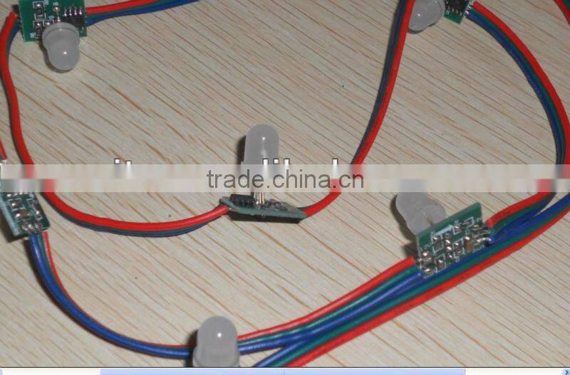 DC12V WS 2811 pixel node,100node a string, non-waterproof,DC12V input;SIZE:13mm*13mm