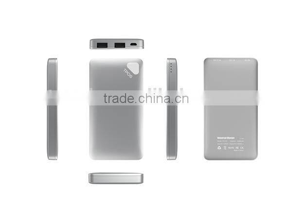 waterproof extra slim external battery charger Wholesale powerbank OEM portable rechargeable battery for all kinds of smartphone