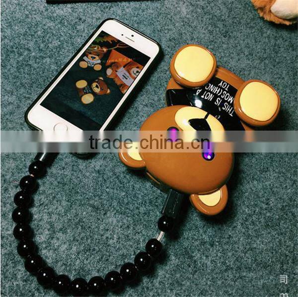 Toy type 12000mah usb portable power bank external battery