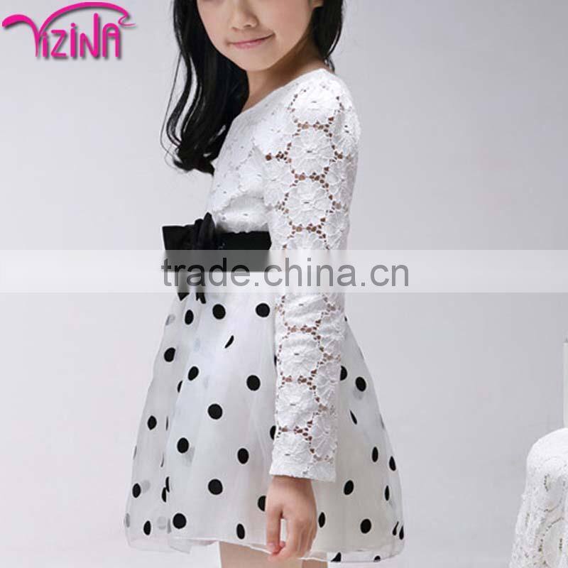 Birthday cotton dresses for kid girls
