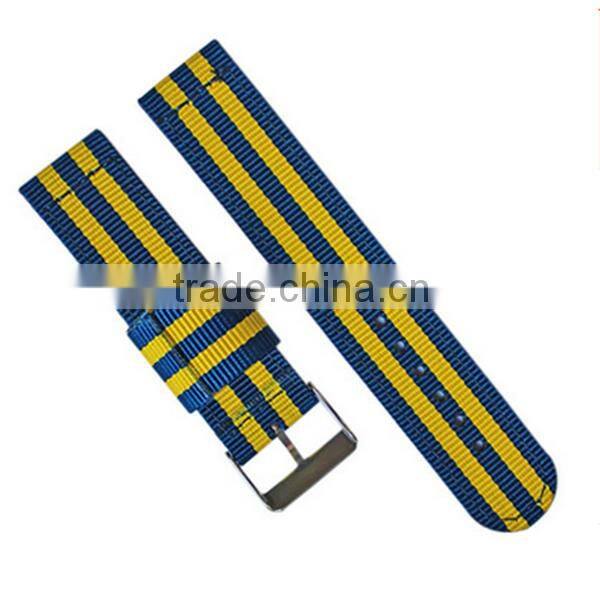 High quality zulu ring 1 piece canvas wrist watch strap