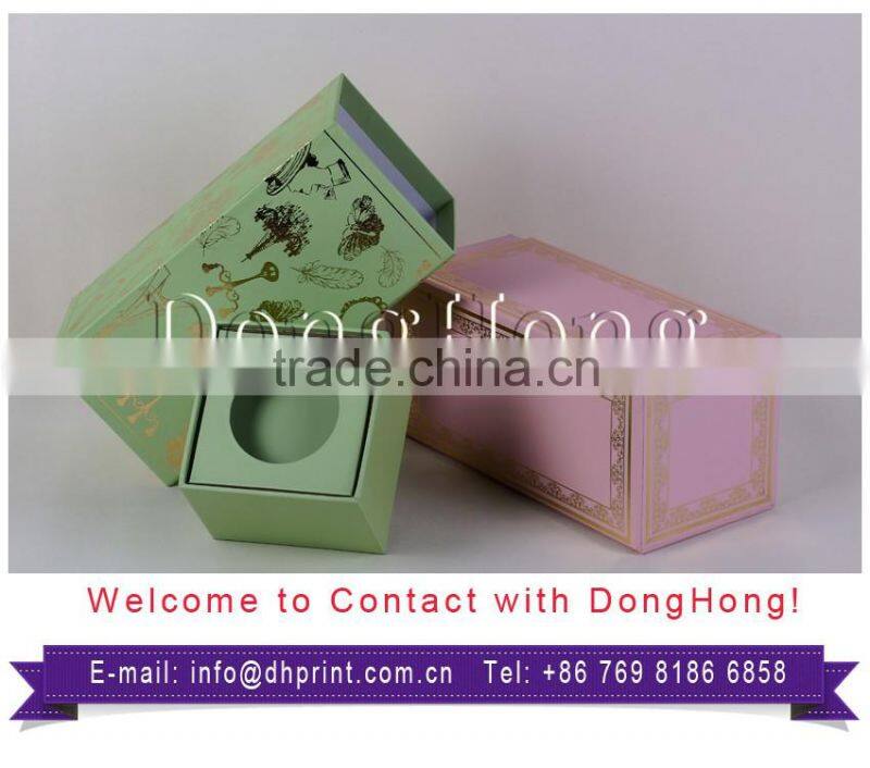 Hot stamping square cardbaord wine gift boxes wholesale