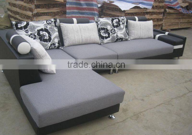 100% polyester double color faux linen sofa fabric